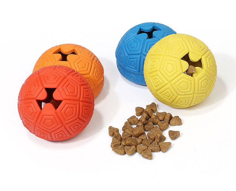 Hot Seller Rubber Ball Pet Toy Resistance to Bite Leaky Food Ball Dispenser of Turtle Shell Teeth Cleaning Dog Chew Toy-73