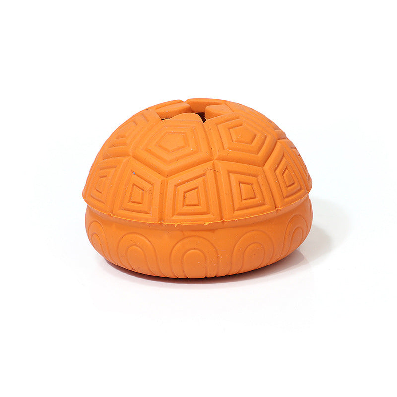 Hot Seller Rubber Ball Pet Toy Resistance to Bite Leaky Food Ball Dispenser of Turtle Shell Teeth Cleaning Dog Chew Toy-73