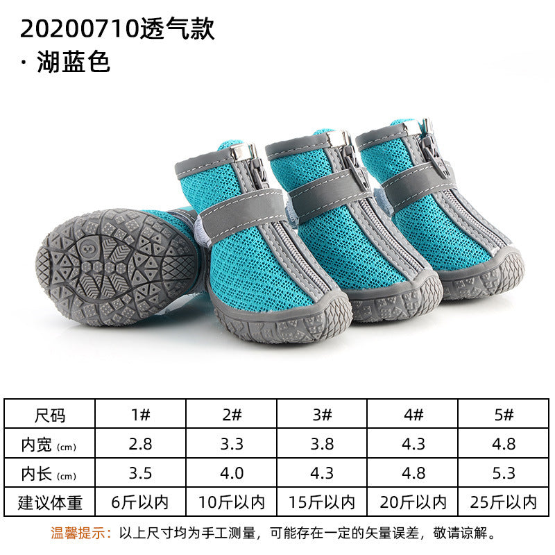 High-End Custom Sneaker Adjustable Durable Air Mesh Surface Small Medium Large Dog Outdoor Running Hiking Boot Dogs Puppy Shoes-2