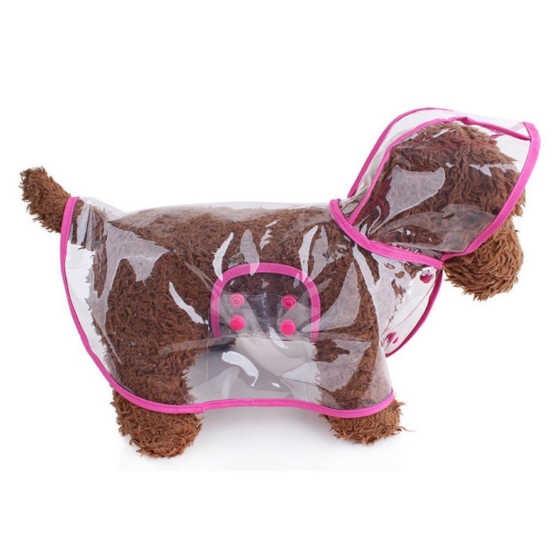 Manufacturer Custom Transparent PVC Dog Clothes Pet Accessory Outdoor Dog Raincoat Dropshipping-45