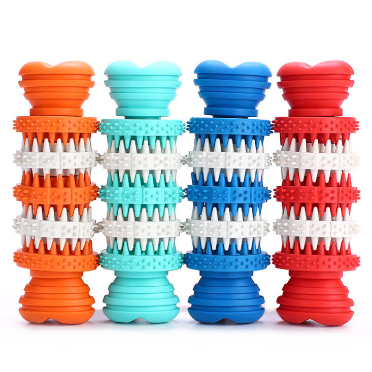 100% Natural Soft Rubber Food Treat Feeder Bones Interactive Dog Chew Toys Rubber Toy for Dog-58