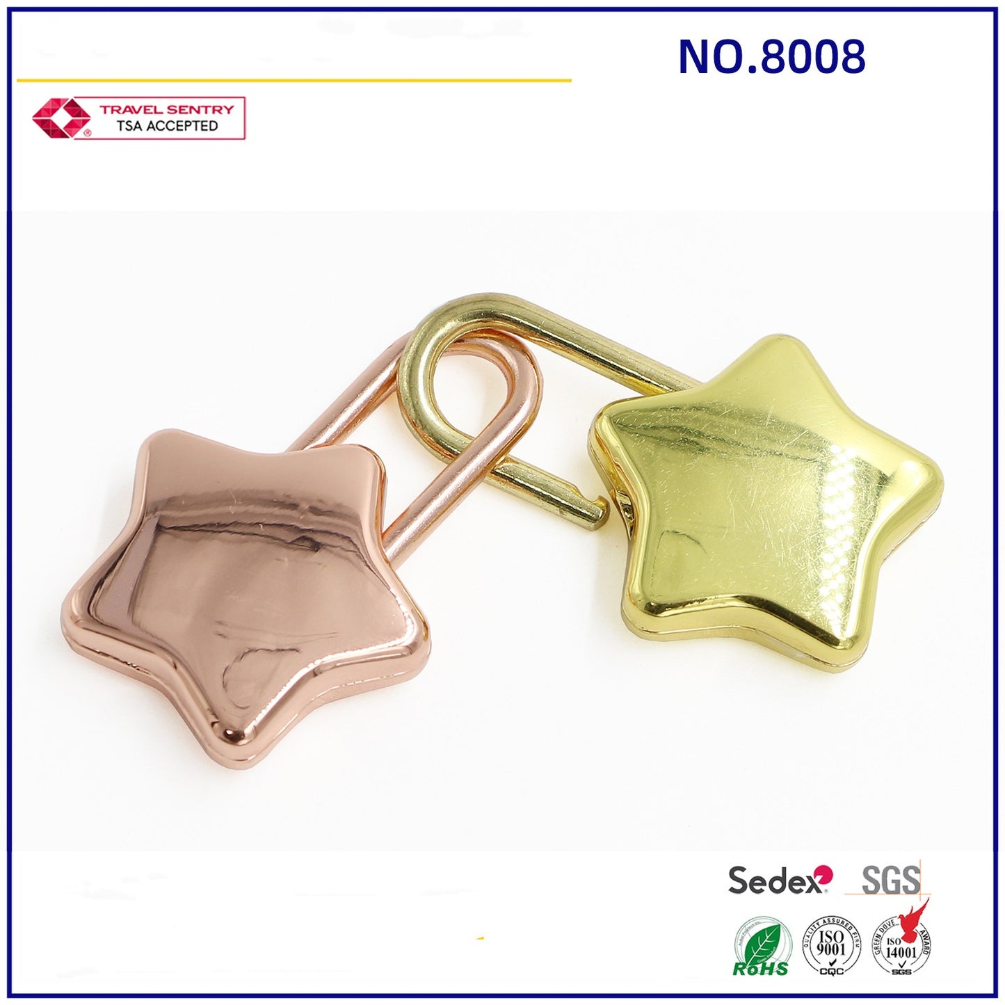 Mini Metal Padlock Star-Shaped Padlock with Key Cute Lock for Jewelry Box Purse Luggage Letter Box-1