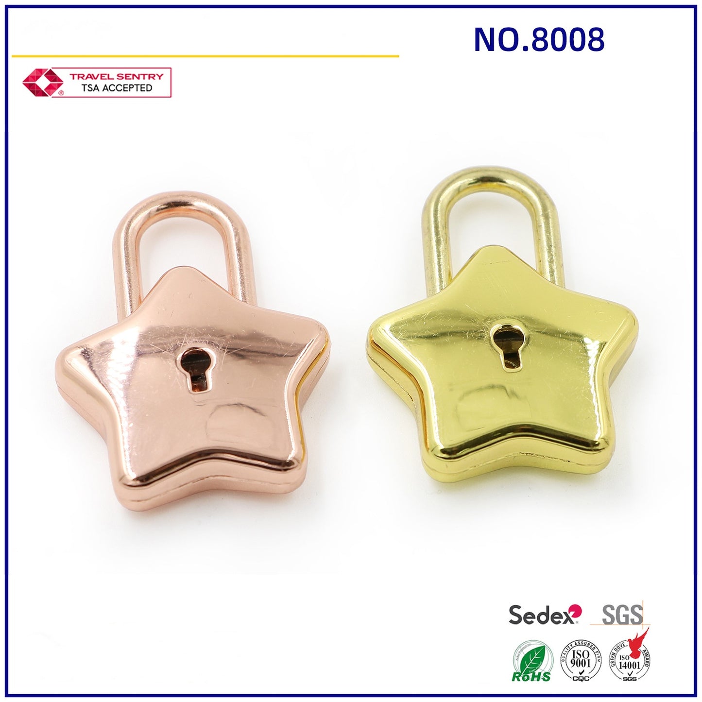 Mini Metal Padlock Star-Shaped Padlock with Key Cute Lock for Jewelry Box Purse Luggage Letter Box-1