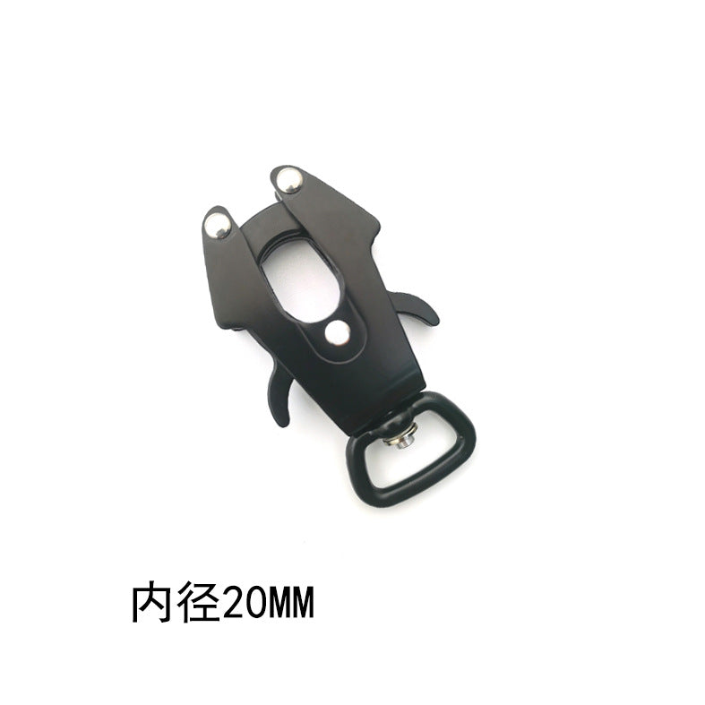 Factory High Quality dog leash Frog Clip carabiner Quick Side Release swivel hooks Dog Collar-1