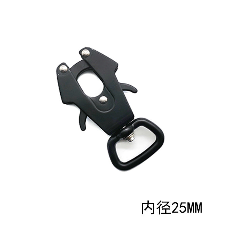 Factory High Quality dog leash Frog Clip carabiner Quick Side Release swivel hooks Dog Collar-1