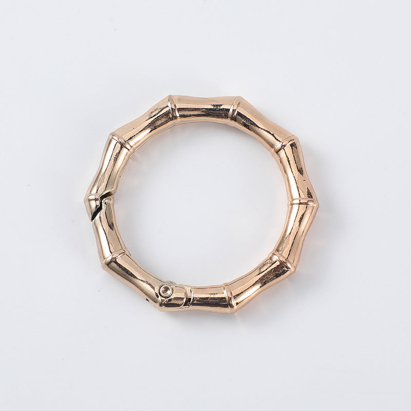Alloy Bag Buckle Press Buckle Hook Keychain Ring Hardware Handbag With Carabiner-1