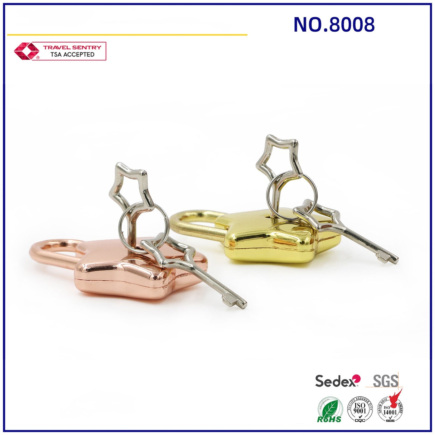 Mini Metal Padlock Star-Shaped Padlock with Key Cute Lock for Jewelry Box Purse Luggage Letter Box-1