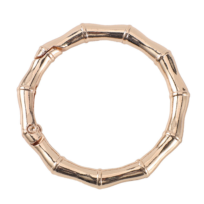 Alloy Bag Buckle Press Buckle Hook Keychain Ring Hardware Handbag With Carabiner-1