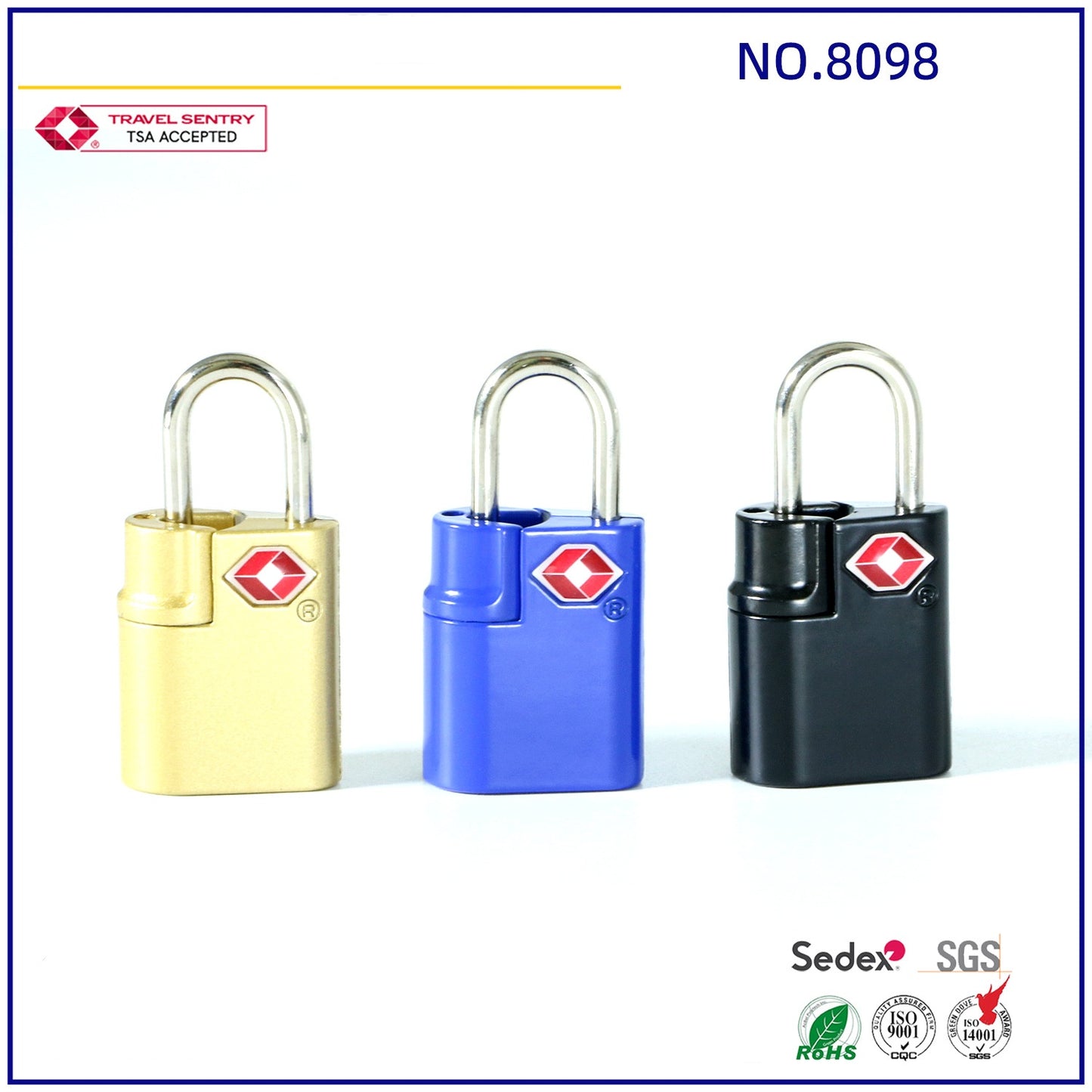 Promotional Top Quality TSA Approved Travel Padlock TSA Digital Combination Lock-10