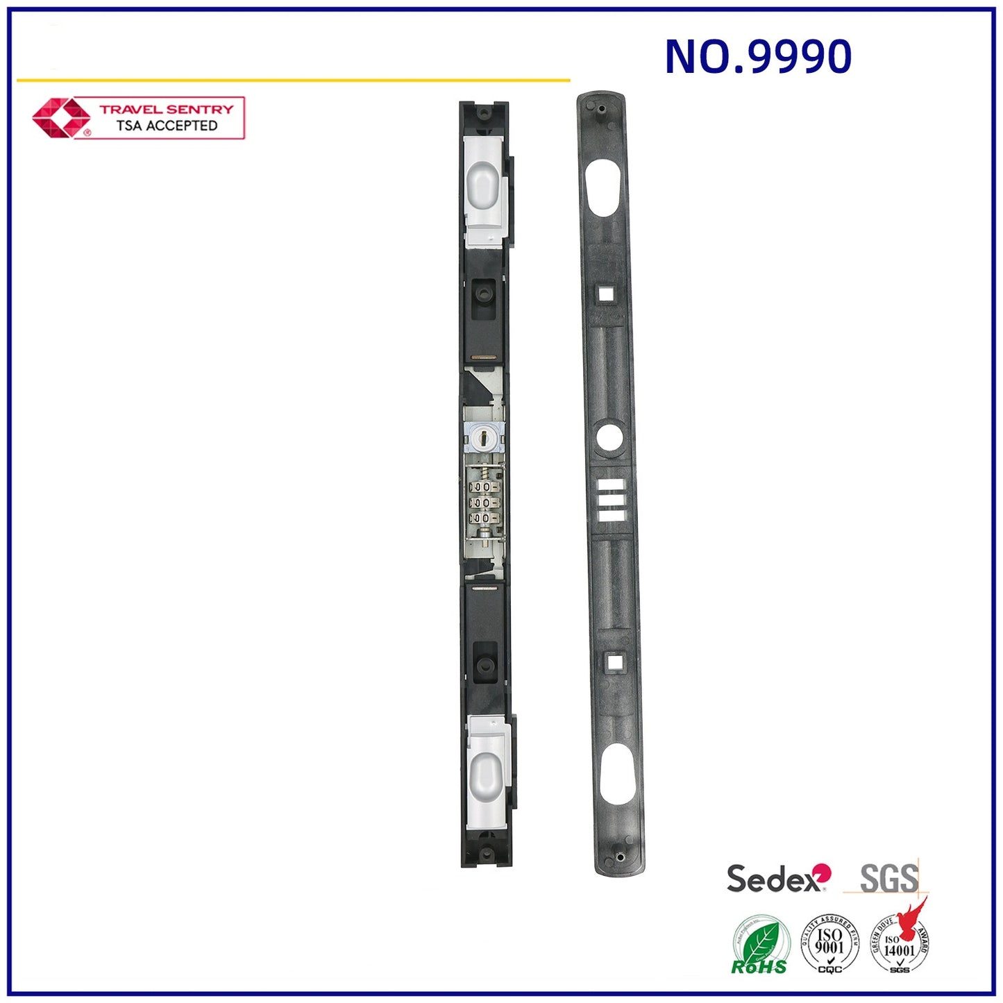 high quality and fashionable long strip zinc alloy equipment box lock smooth switch password lock hardware accessories lock-10