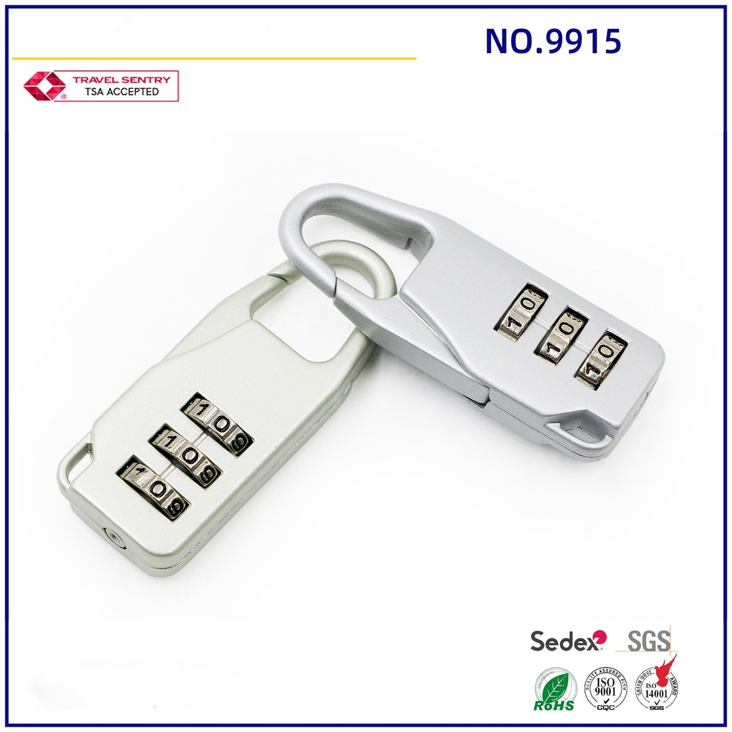 3 Digit Combination Password Luggage Code Lock Mini Suitcase Lock For Travel-10