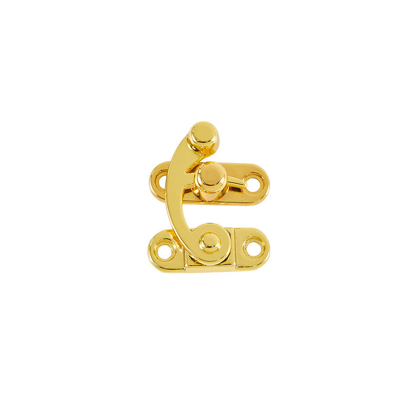 gold alloy metal wooden jewelry box hardware accessories latch lock-10