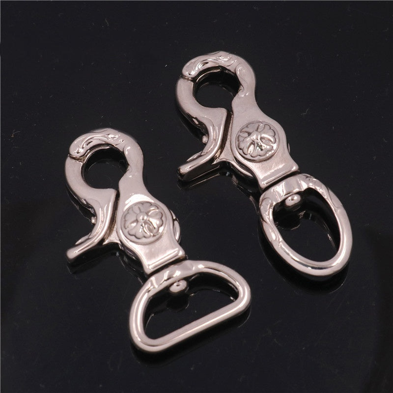 Solid Brass Hook Bag Clasps Lobster Parts Dog Buckles-10
