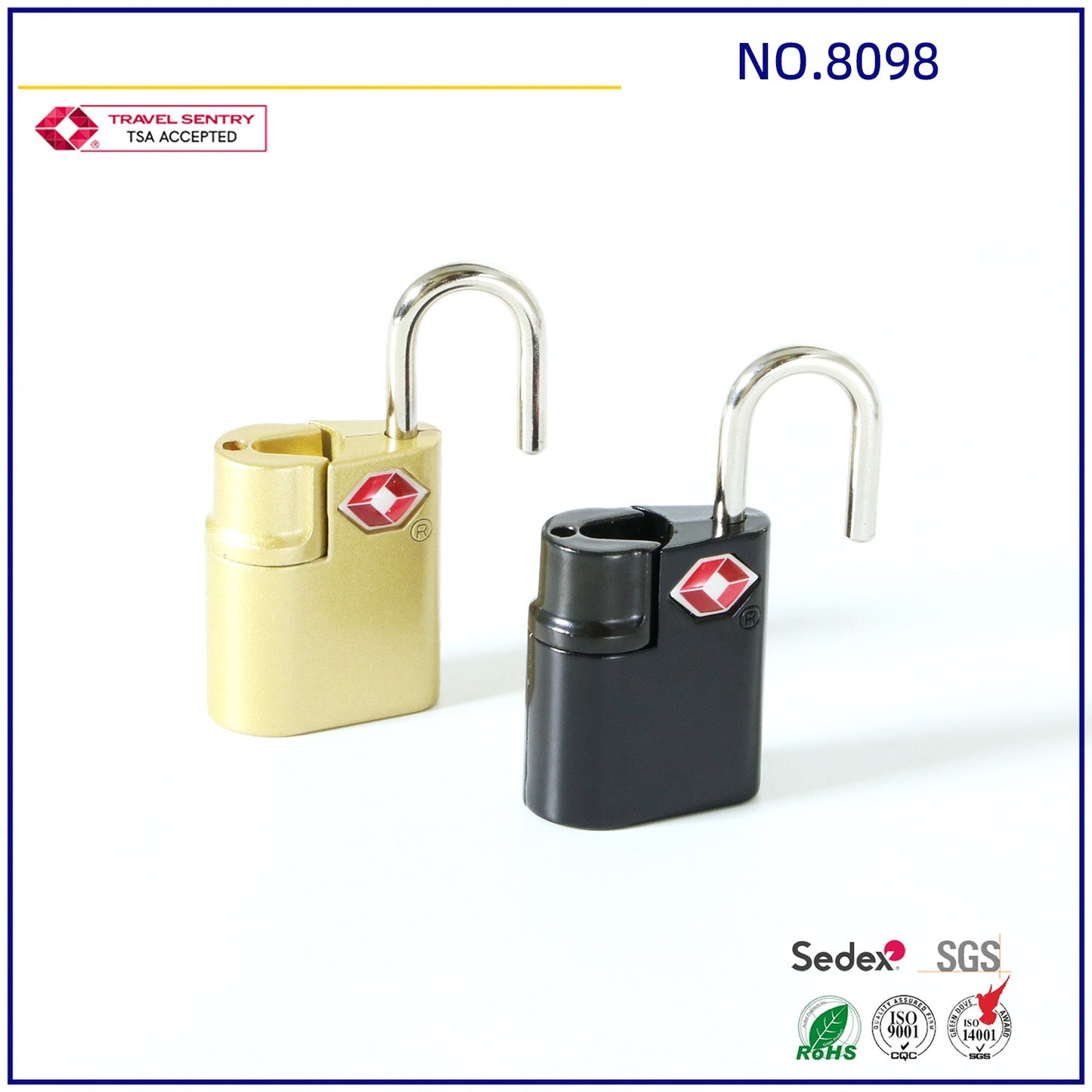 Promotional Top Quality TSA Approved Travel Padlock TSA Digital Combination Lock-10