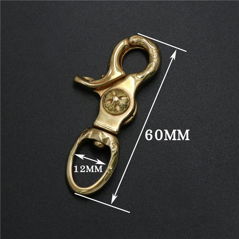 Solid Brass Hook Bag Clasps Lobster Parts Dog Buckles-10