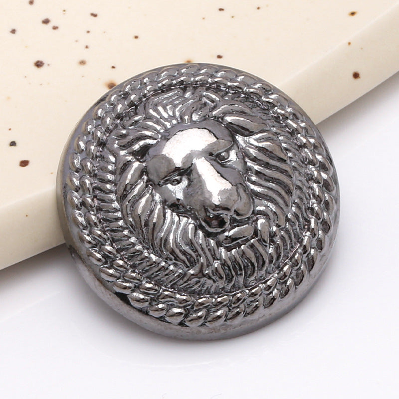 High Quality Antique Lion Metal Buttons Anchor With Shank for Blazers Suits Jackets Sliver Gold Plating Button Manufacture-100