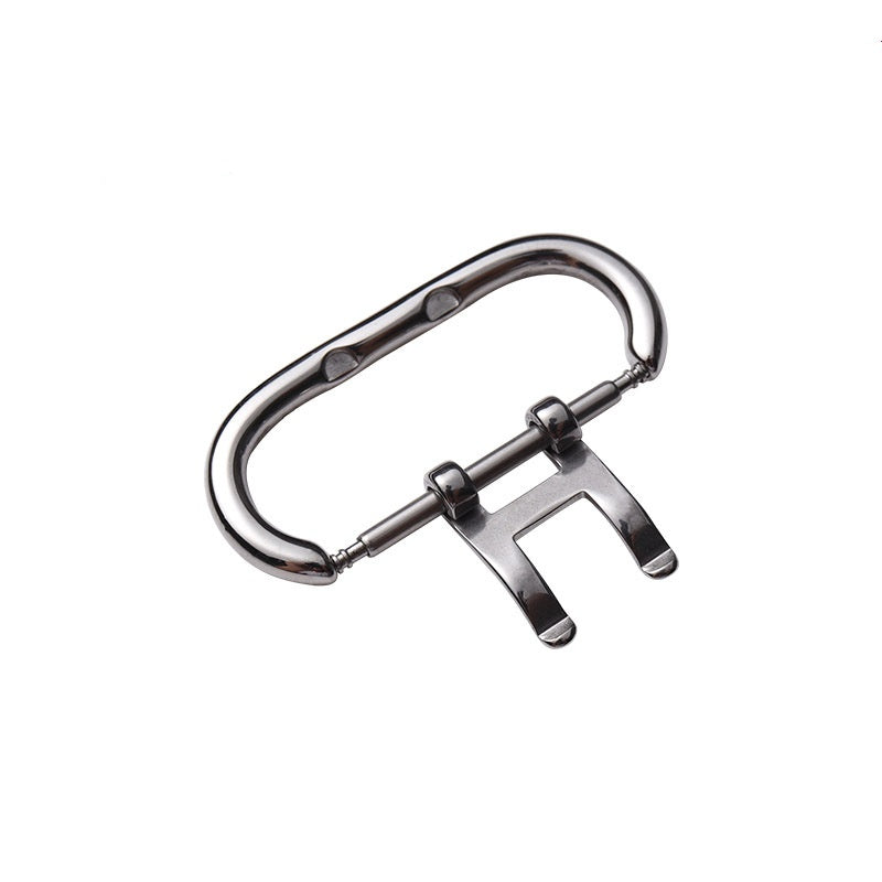 18MM 20MM Watch Polished Brushed Leather Band Watch Clasp Buckle 316L Stainless Steel Watch Band Clasp Strap Buckle-100