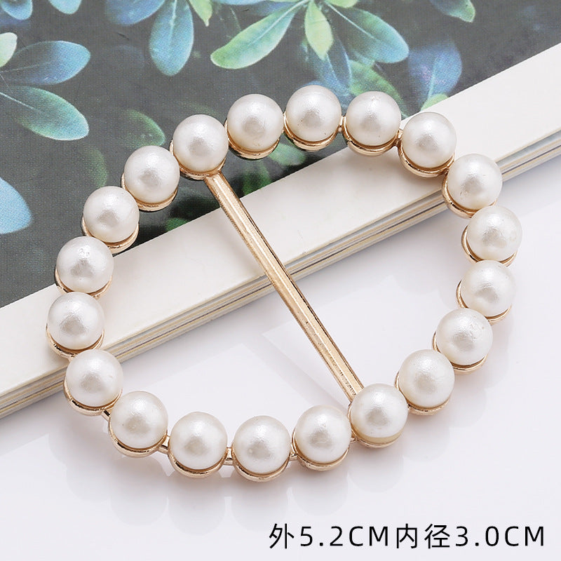 Hot Sale Silk Scarf Ring T-shirt Tie Clips,Fashion Metal Round Circle Clip Buckle Clothing Ring Wrap Holder for Women-101