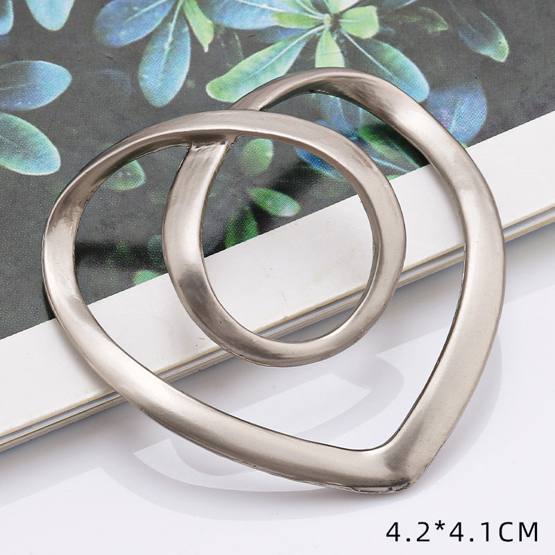 Custom Irregular Shape Metal Buckle for Fashion Women Dresses-101