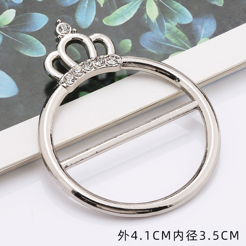 Custom Irregular Shape Metal Buckle for Fashion Women Dresses-101