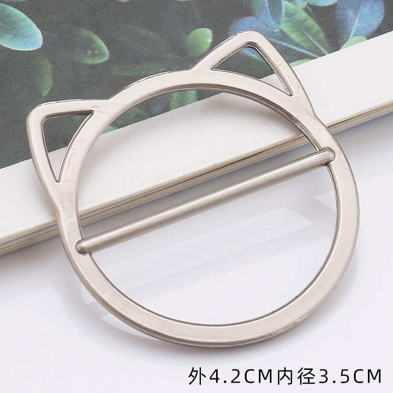 Custom Irregular Shape Metal Buckle for Fashion Women Dresses-101