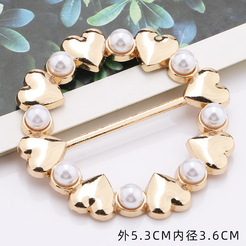 Metal Belt Decorative Suspenders Bag Accessories Shaped Day Coat Adjustment Button Backpack Third-101
