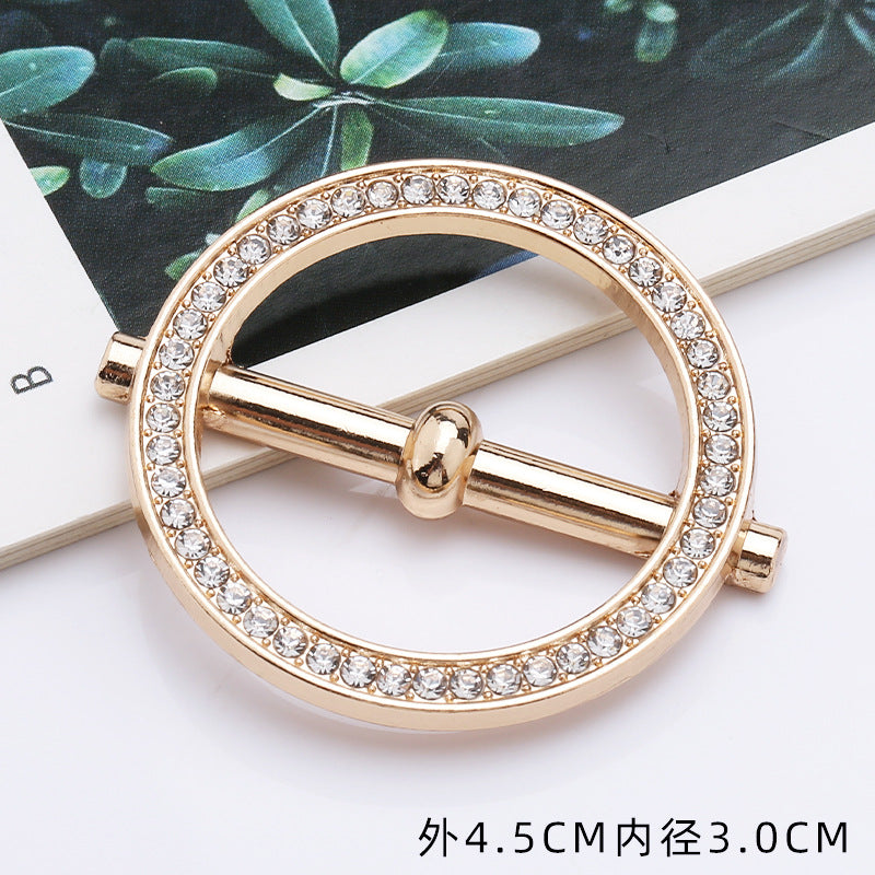 Metal Belt Decorative Suspenders Bag Accessories Shaped Day Coat Adjustment Button Backpack Third-101