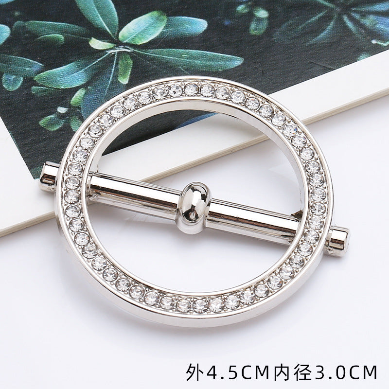 Metal Belt Decorative Suspenders Bag Accessories Shaped Day Coat Adjustment Button Backpack Third-101