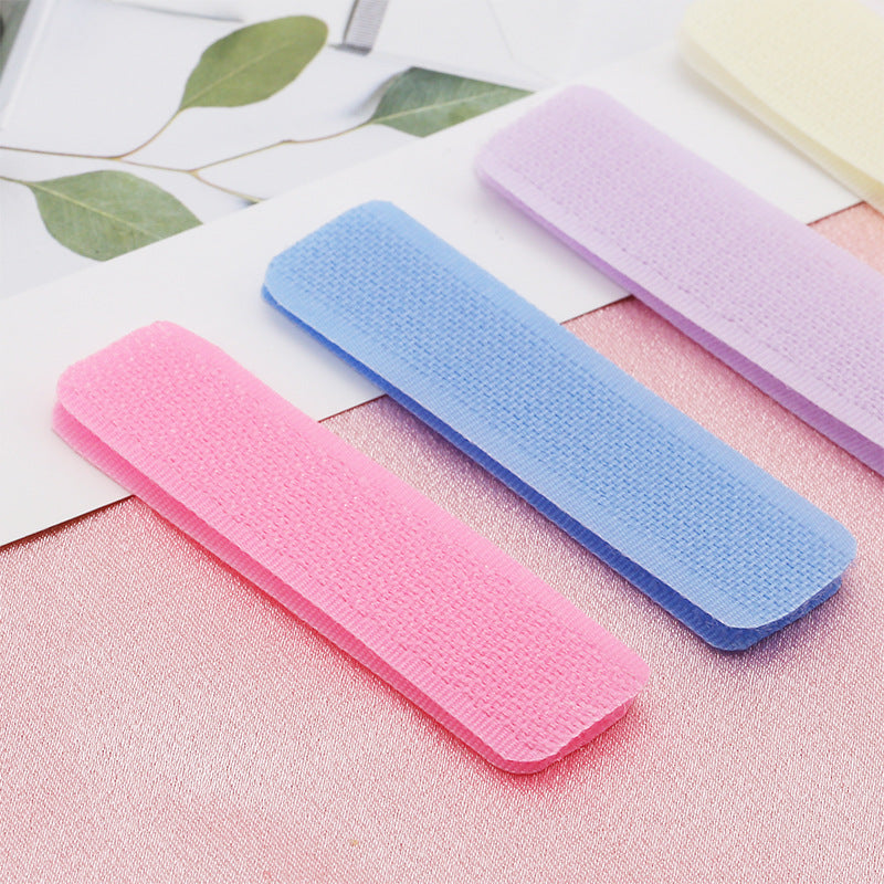 Die-cut custom magic hot melt glue hook and loop for any shape nylon die-cut magic self-adhesive hook and ring point-104