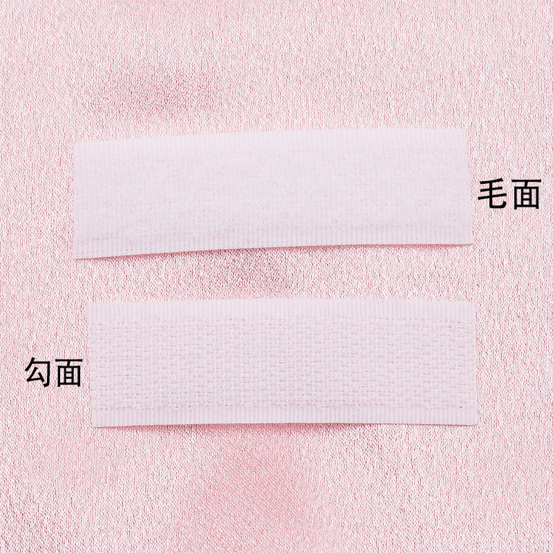 Die-cut custom magic hot melt glue hook and loop for any shape nylon die-cut magic self-adhesive hook and ring point-104