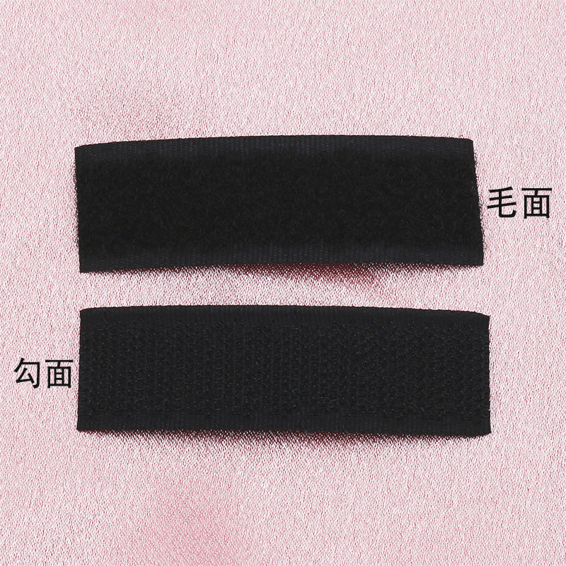 Die-cut custom magic hot melt glue hook and loop for any shape nylon die-cut magic self-adhesive hook and ring point-104