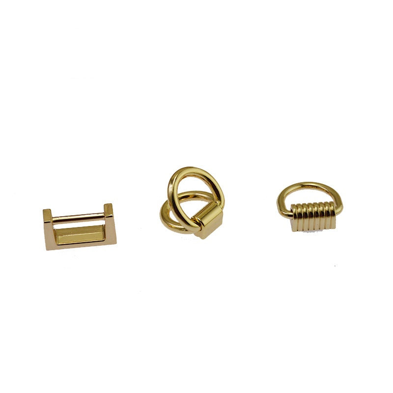 O D Ring Bag Side Clip Buckles Screw Handbag Chain Handles Connector Bag Strap Belt Hanger DIY Hardware Accessories-107