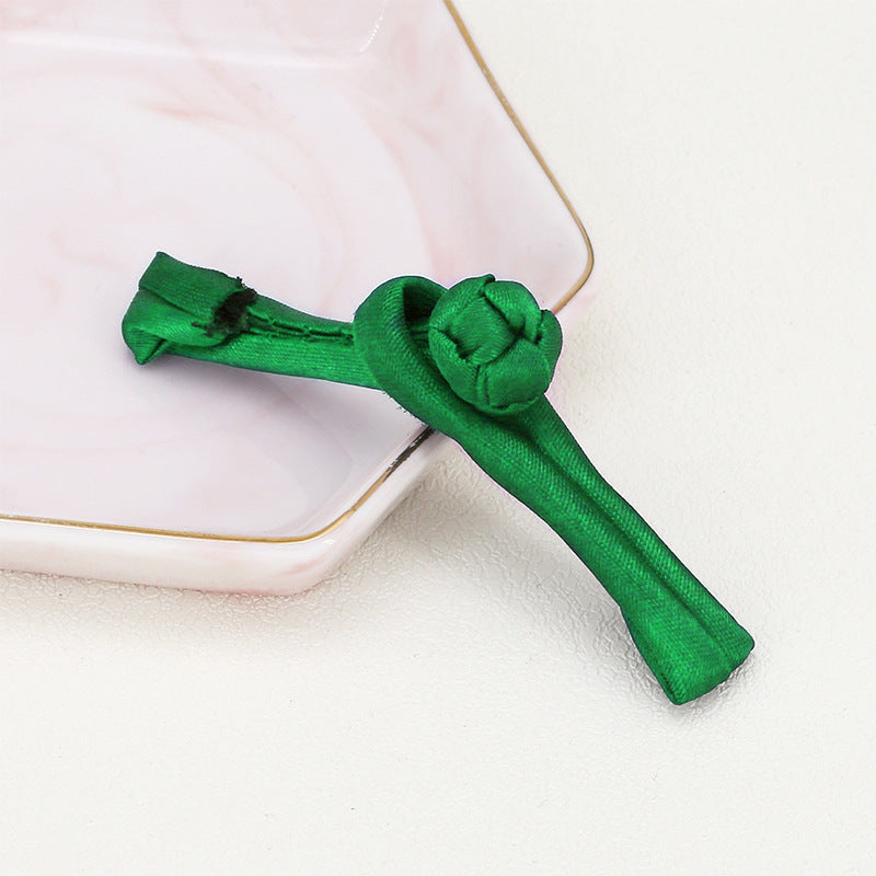 hot sale simple design two part combined hand wrapped satin fabric chinese frog and toggle button for clothes-108
