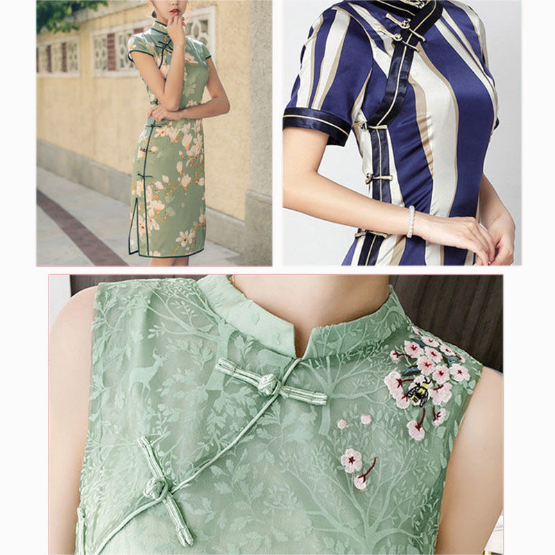 hot sale simple design two part combined hand wrapped satin fabric chinese frog and toggle button for clothes-108