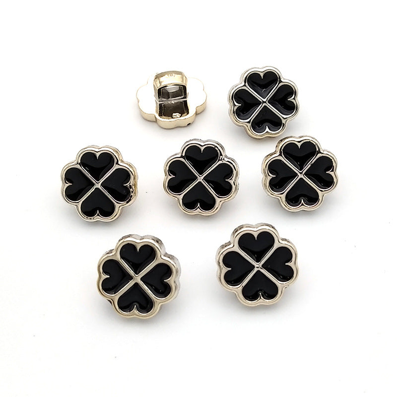 High Quality Custom Metal Pearl Shank Buttons Rhinestone Button for Women Coat and Jacket-109