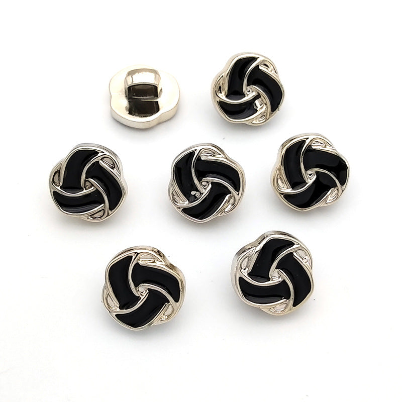 High Quality Custom Metal Pearl Shank Buttons Rhinestone Button for Women Coat and Jacket-109