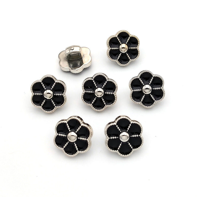High Quality Custom Metal Pearl Shank Buttons Rhinestone Button for Women Coat and Jacket-109