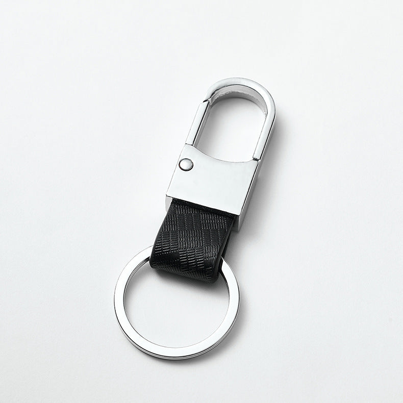 wholesale High Quality Colorful Custom logo Leather Keychain For Men car key chain Pu Leather Car KeyChains Holder for Car Keys-109