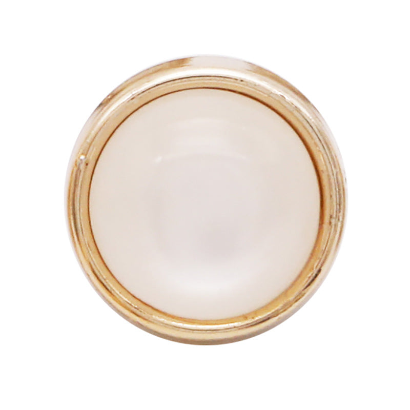 High Quality Custom Metal Pearl Shank Buttons Rhinestone Button for Women Coat and Jacket-109