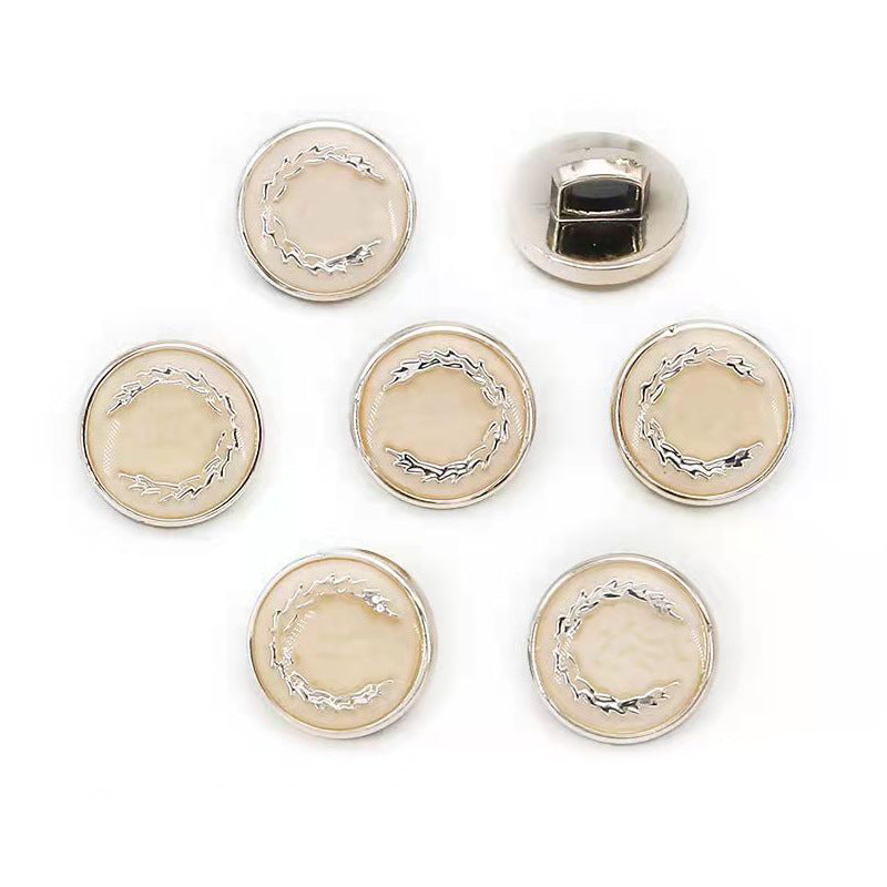 High Quality Custom Metal Pearl Shank Buttons Rhinestone Button for Women Coat and Jacket-109