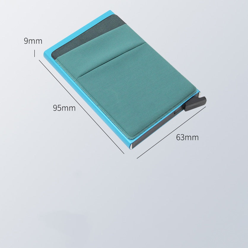 Factory Custom Metal Rfid Pop Up Card Holder Wallet credit card holder rfid