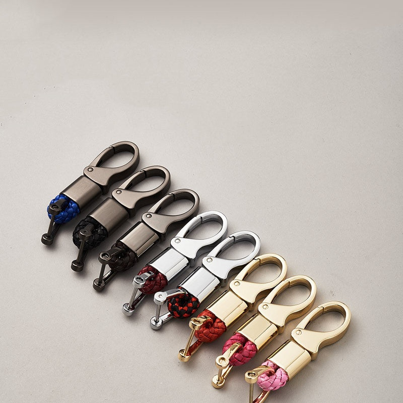 Creative Car Keychains Braided Rope Metal Keychain 4S Shop Gift Pendant Waist Hanging Key Ring Chain for M AMG RS-11