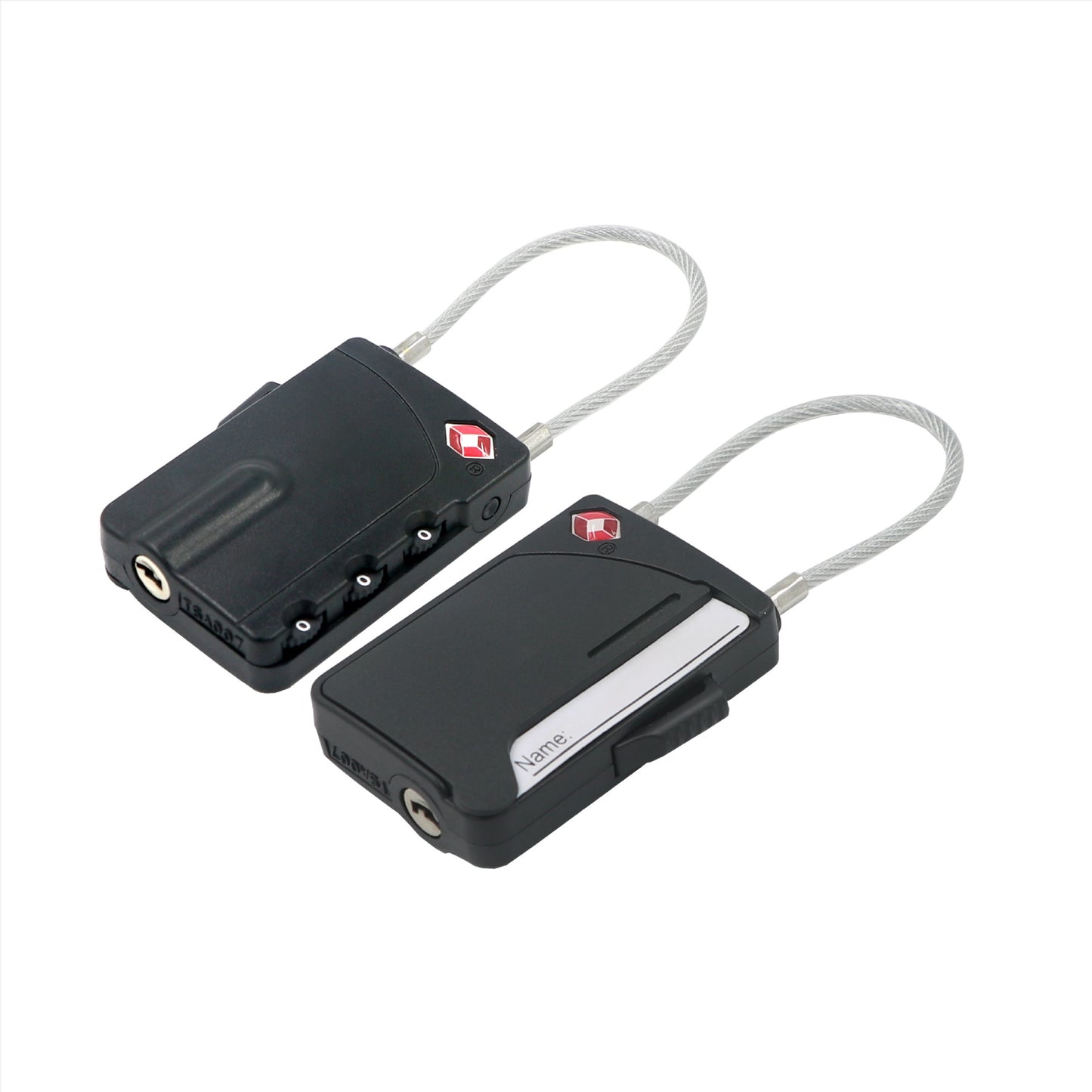 Plastic Luggage Wire Rope Cable Customs Lock Storage 3 Digital Combination TSA Lock-11
