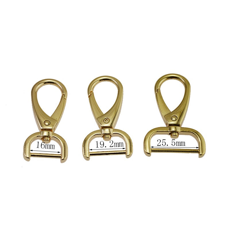 Hot selling swivel lobster clasps push gate snap hook clasp swivel hooks for bag accessories-110