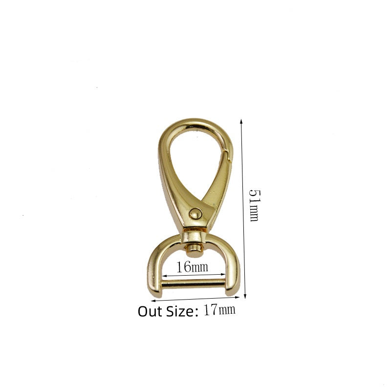 Hot selling swivel lobster clasps push gate snap hook clasp swivel hooks for bag accessories-110