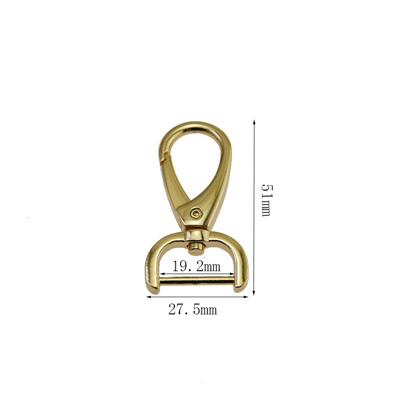 Hot selling swivel lobster clasps push gate snap hook clasp swivel hooks for bag accessories-110