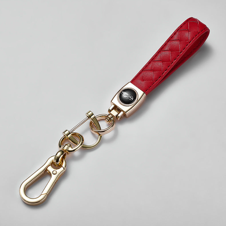 2023 Hot sale High Quality Wholesales Design Logo Metal keychains No Minimum Pu Leather car Key Chain-114
