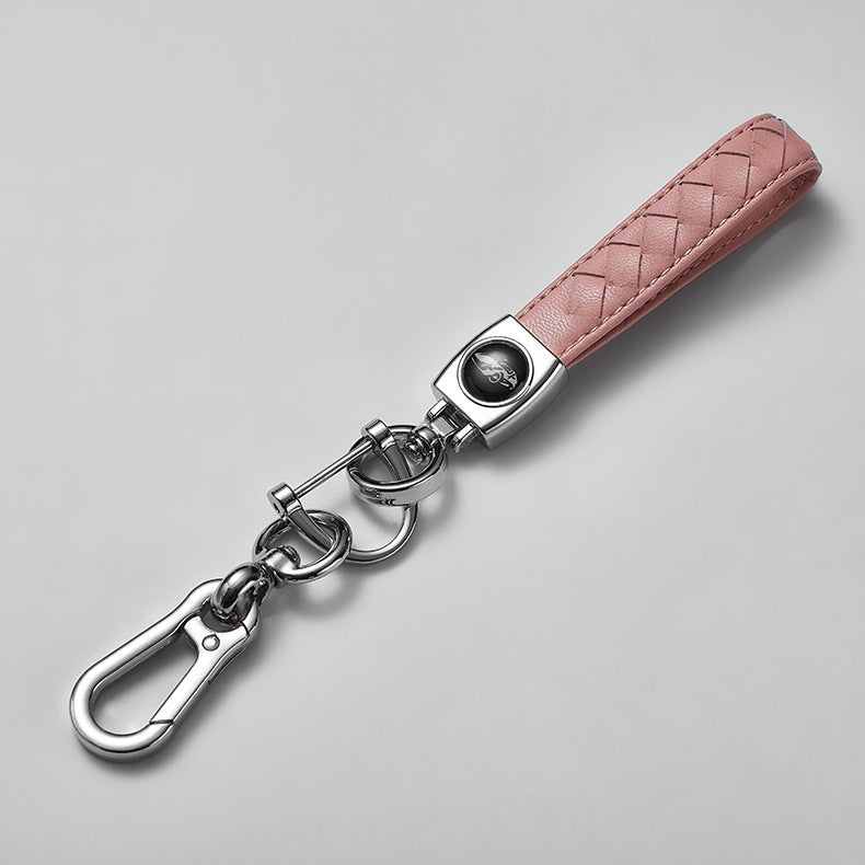 2023 Hot sale High Quality Wholesales Design Logo Metal keychains No Minimum Pu Leather car Key Chain-114
