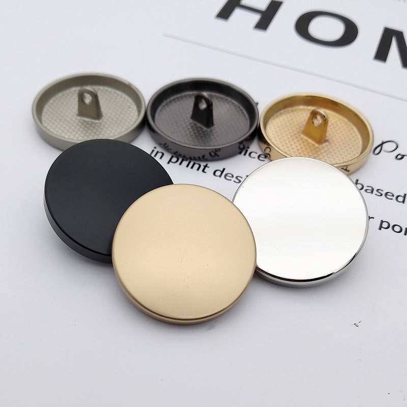 Metal Flat Blank Garment Button High-footed Hand-sewing Suit Coats Trench Buttons Shirts Down Jackets Buttons Wholesale-115