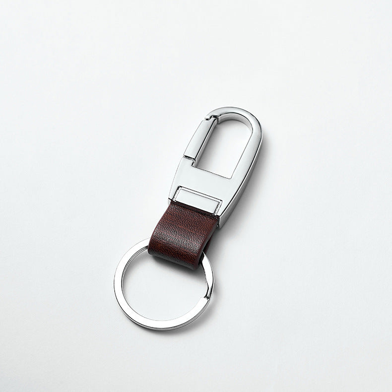 keychain accessories custom car laser engraving logo leather keychain-116